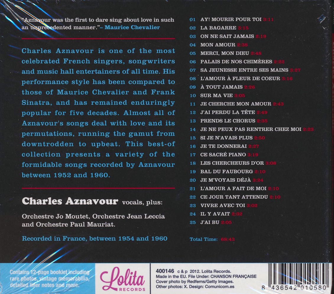 Charles Aznavour - L'Amour A Fleur De Coeur (25 tracks) (incl. 12-page booklet)