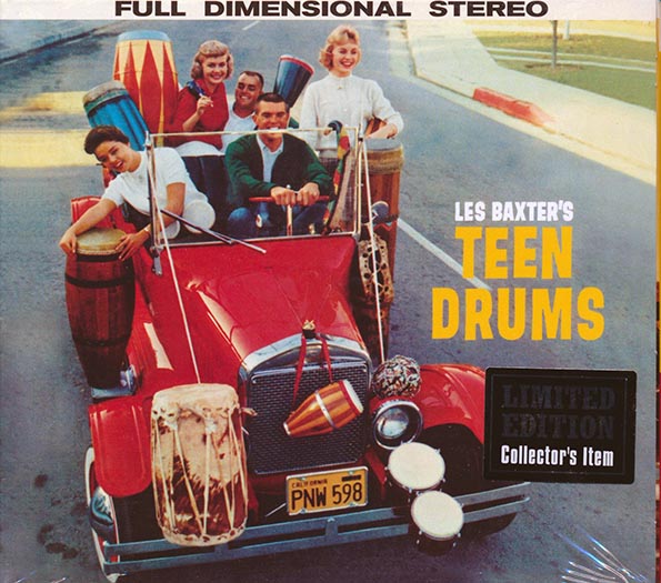 Les Baxter - Teen Drums + Young Pops (2 albums on 1 CD) (28 tracks) (+5 bonus tracks) (ltd. ed.) (deluxe 3-fold digipak) (24-bit masterin