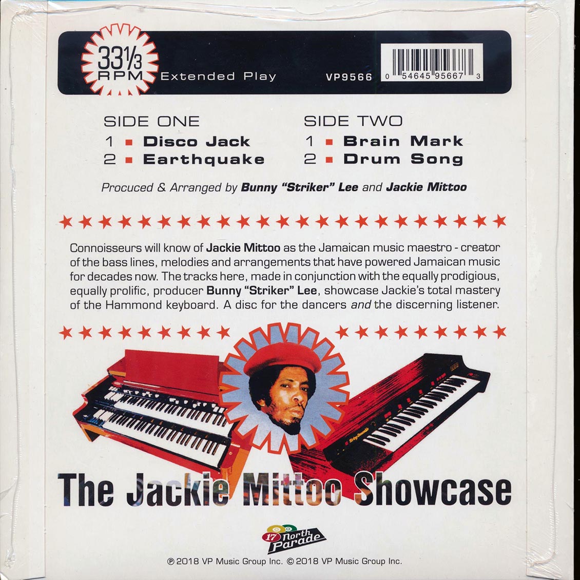 Jackie Mittoo - Disco Jack; Jackie Mittoo - Earthquake / Jackie Mittoo - Brain Mark; Jackie Mittoo - Drum Song (RSD 2018)