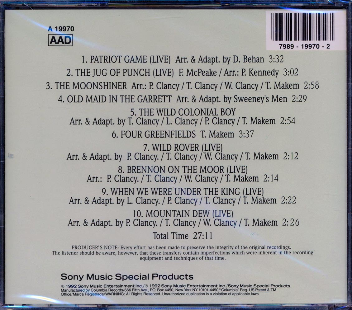 The Clancy Brothers & Tommy Makem - Greatest Irish Hits