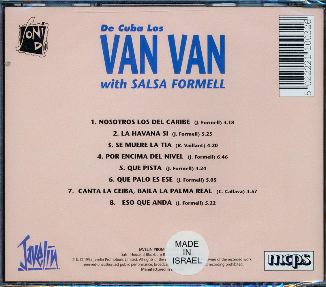 Los Van Van With Salsa Formell - De Cuba Los Van Van