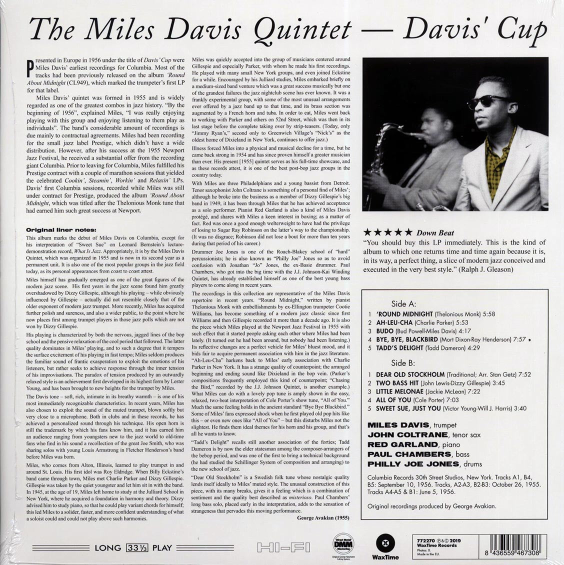 The Miles Davis Quintet - Davis's Cup (DMM) (ltd. ed.) (180g) (High-Def VV) (remastered)