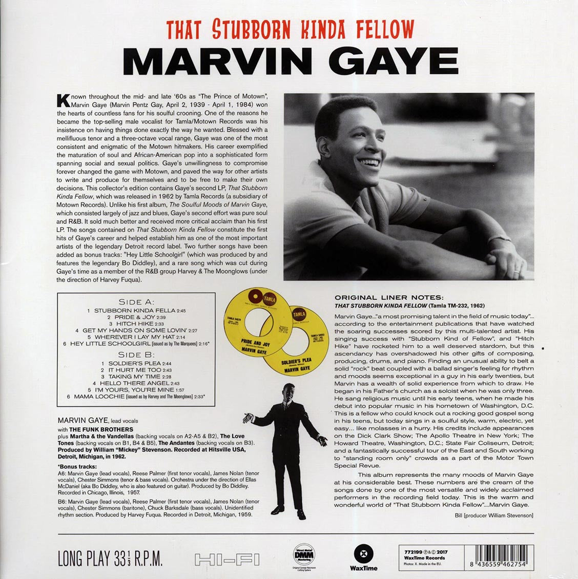 Marvin Gaye - That Stubborn Kinda Fellow (+ 3 bonus tracks) (DMM) (ltd. ed.) (180g) (High-Def VV)