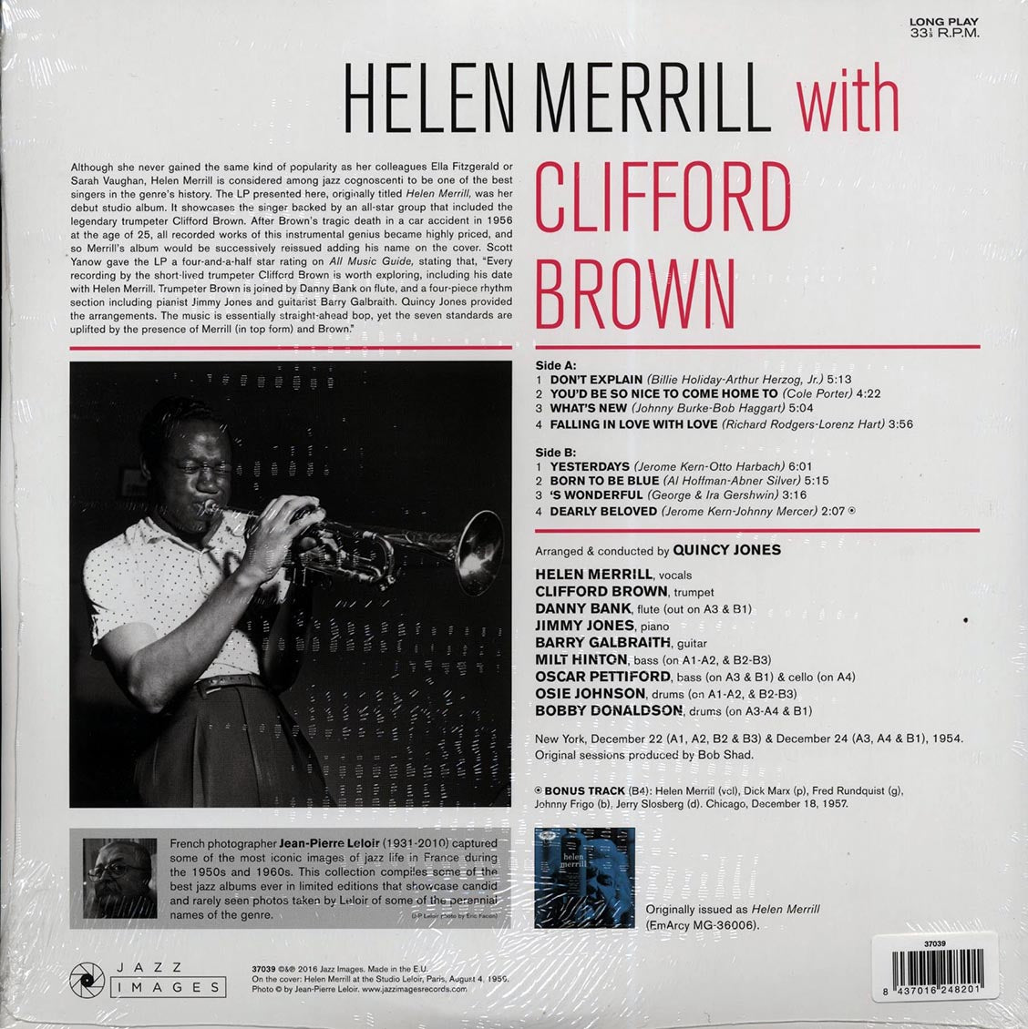 Helen Merrill, Clifford Brown - Helen Merrill With Clifford Brown (+bonus track) (ltd. ed.) (180g)