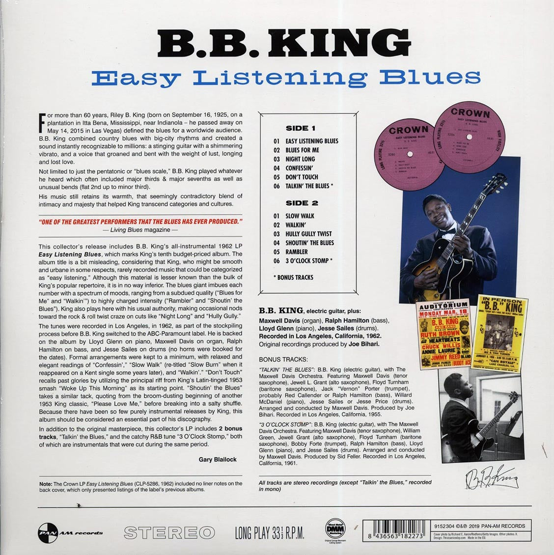 BB King - Easy Listening Blues (+ 3 bonus tracks) (DMM) (ltd. ed.) (180g) (High-Def VV)