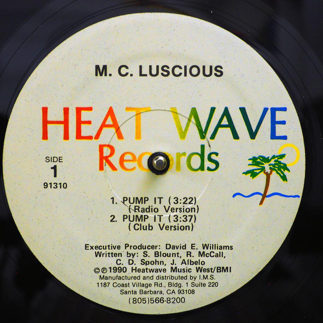 MC Luscious - Pump It (Radio Version); MC Luscious - Pump It (Club Version) / MC Luscious - Pump It (Instrumental); MC Luscious - Pump It (Bonus Beats) (orig. press)