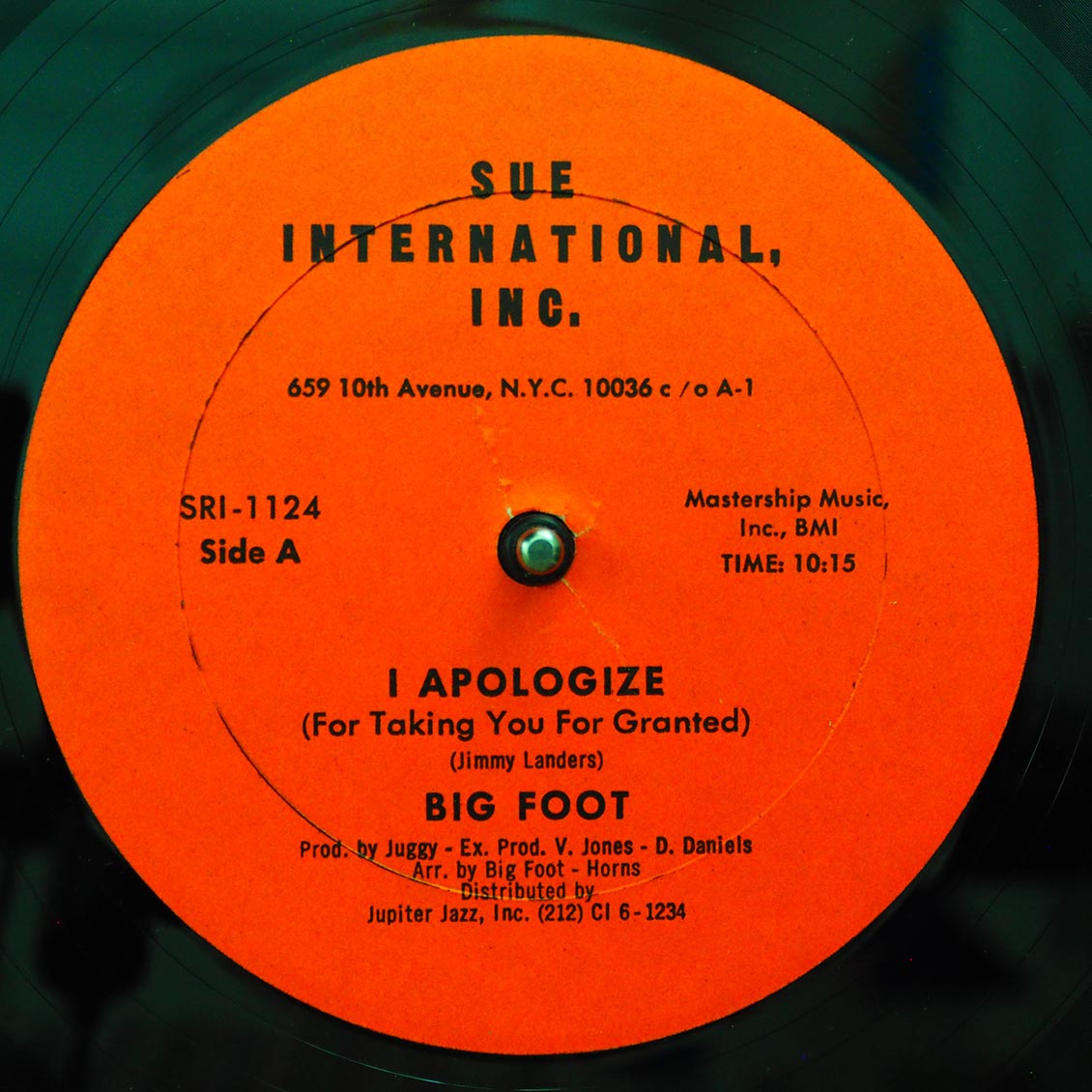 Big Foot - Apologize (For Taking You For Granted) / Big Foot - Watch Your Step (In This Society) (orig. press)