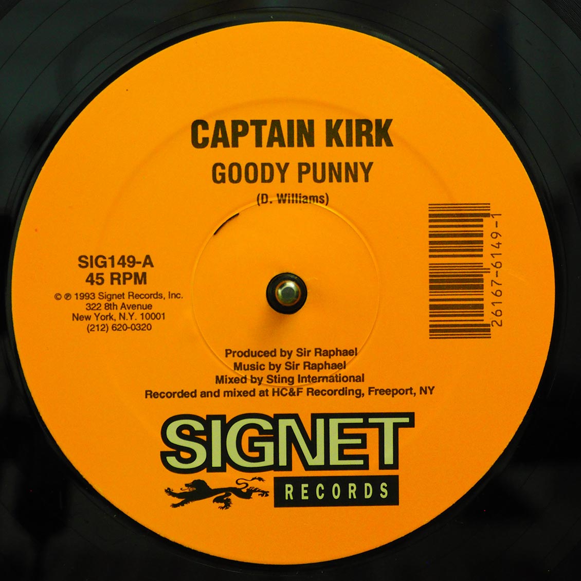 Captain Kirk - Goody Punny / Captain Kirk - Can't Get Yuh Body (orig. press)