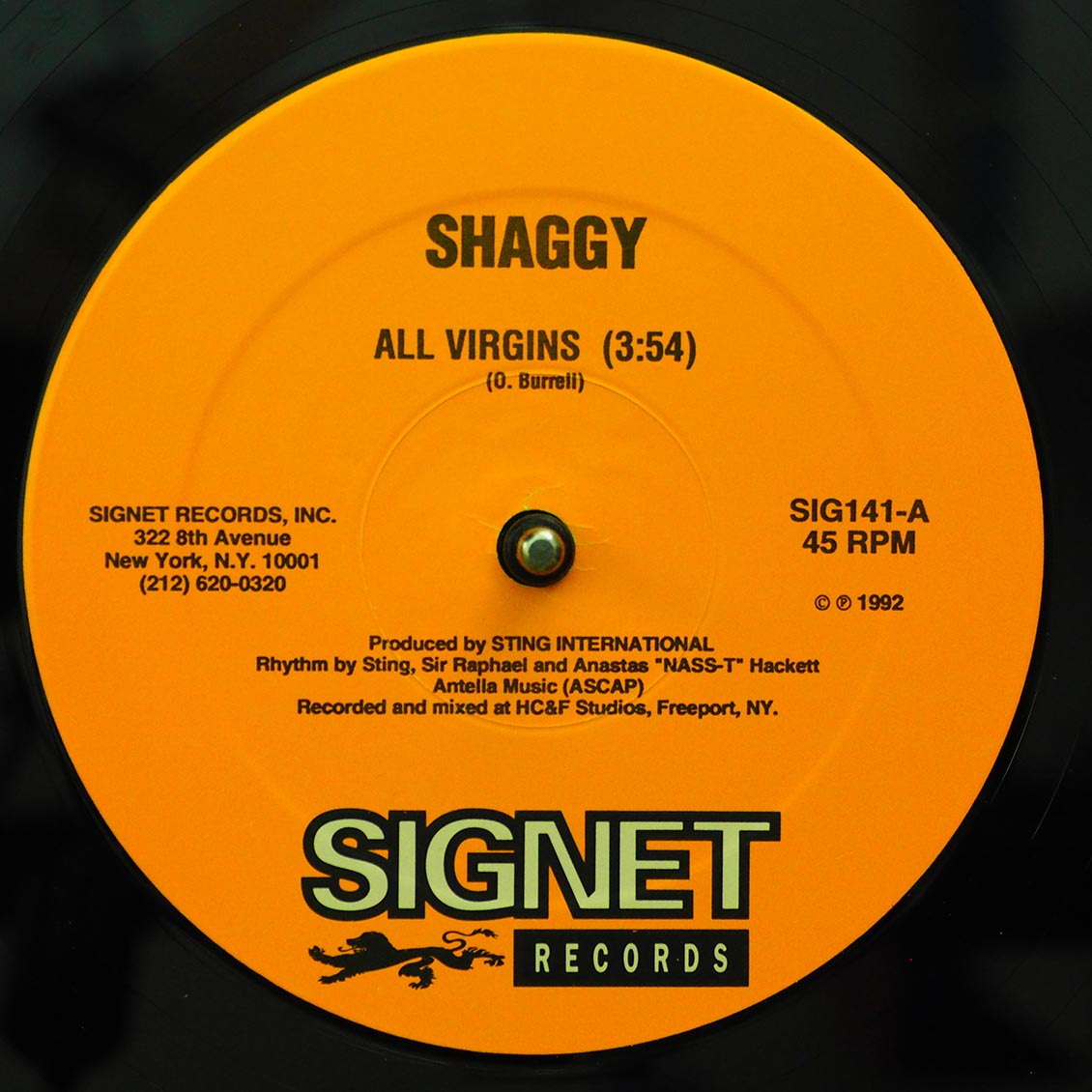 Shaggy - All Virgins / Version (rhythm: "Diseases AKA Golden Hen") (orig. press)