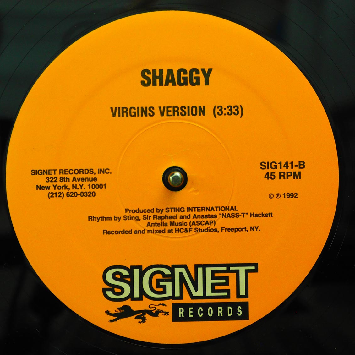 Shaggy - All Virgins / Version (rhythm: "Diseases AKA Golden Hen") (orig. press)