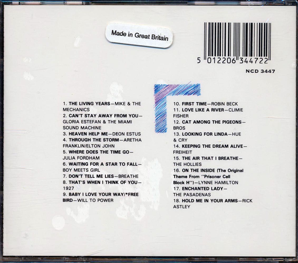 The Hollies, Rick Astley, Mike & The Mechanics, Etc. - Eternal Love: 18 Classic Love Songs From 1989