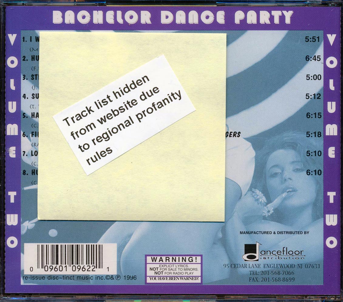 Various - Bachelor Dance Party Volume 2 (Explicit)