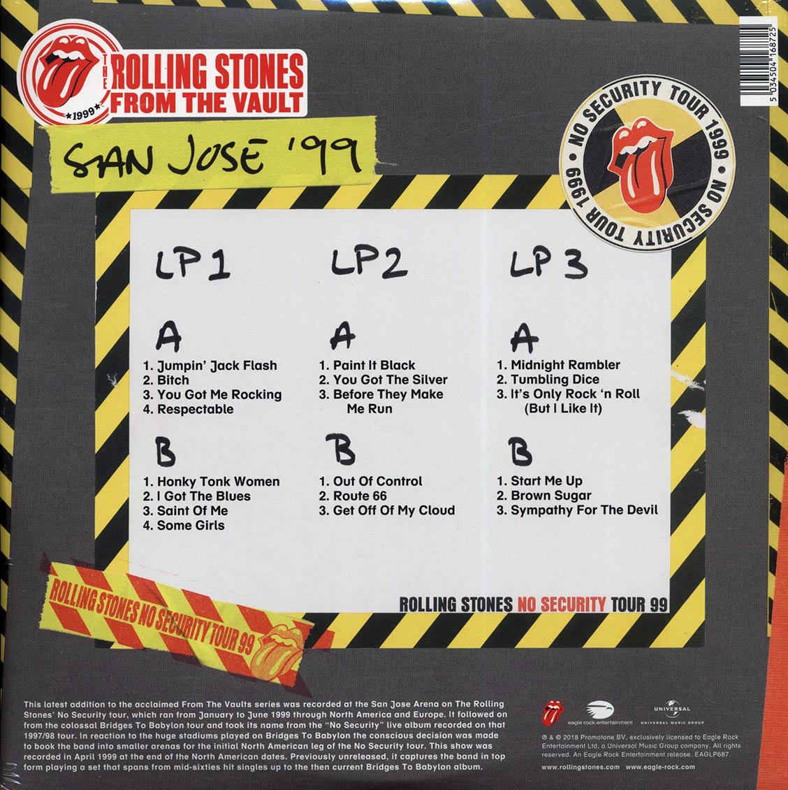 The Rolling Stones - From The Vault: No Security, San Jose '99 (ltd. ed.) (3xLP) (180g) (colored vinyl)