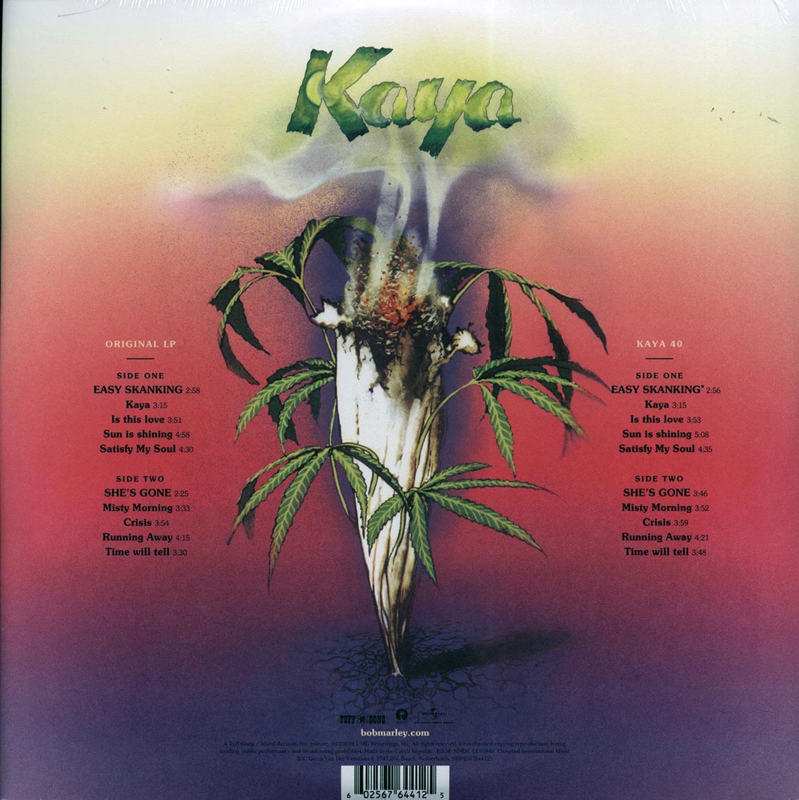 Bob Marley - Kaya (20 tracks) (2xLP) (deluxe edition) (remastered)