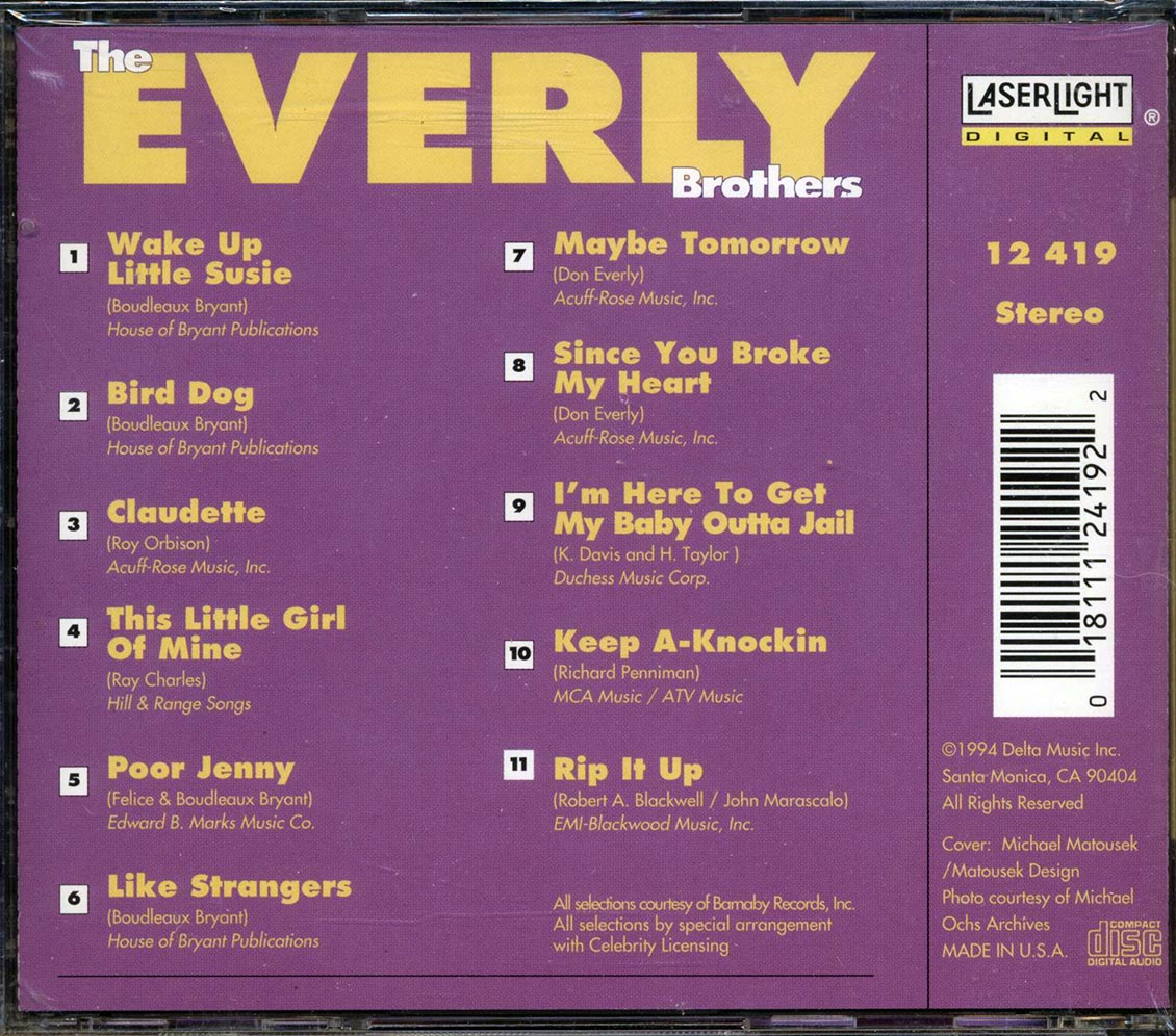 The Everly Brothers - Wake Up Little Sister