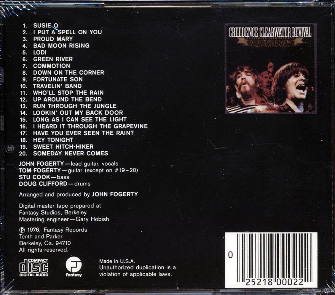 Creedence Clearwater Revival - Chronicle: The 20 Greatest Hits (20 tracks)