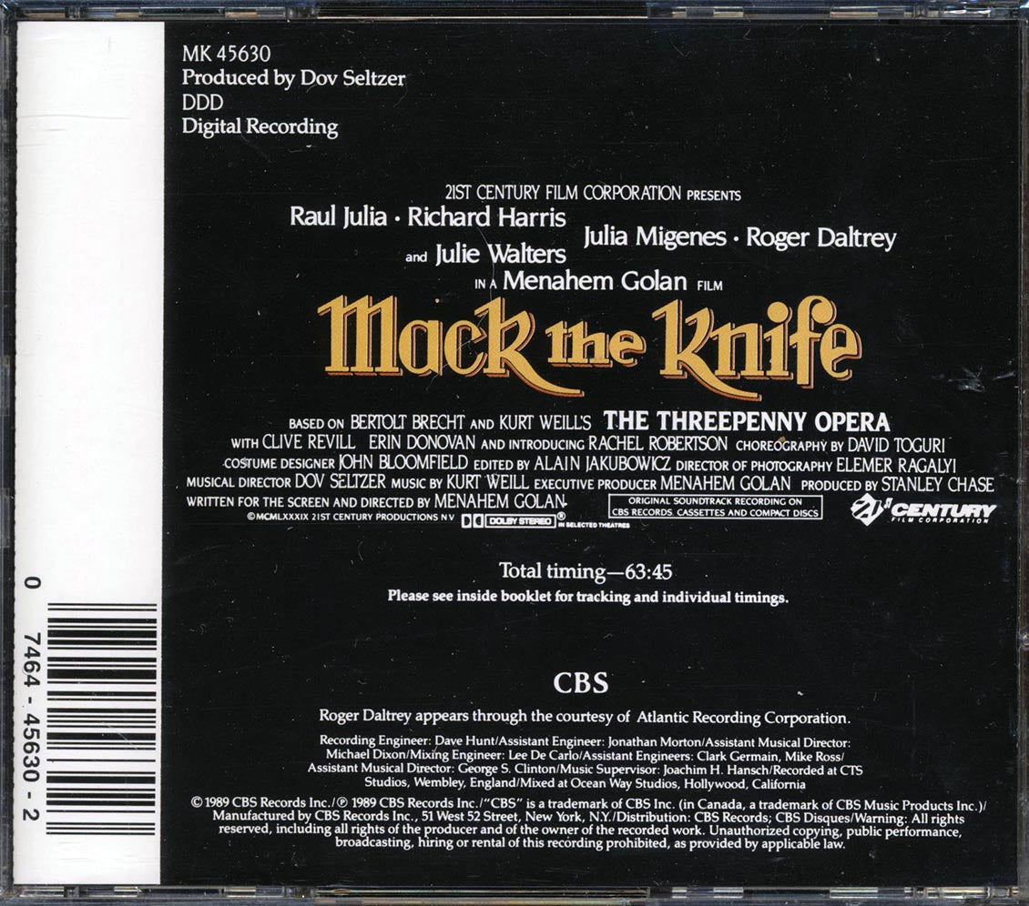 Various - Mack The Knife Original Soundtrack Recording