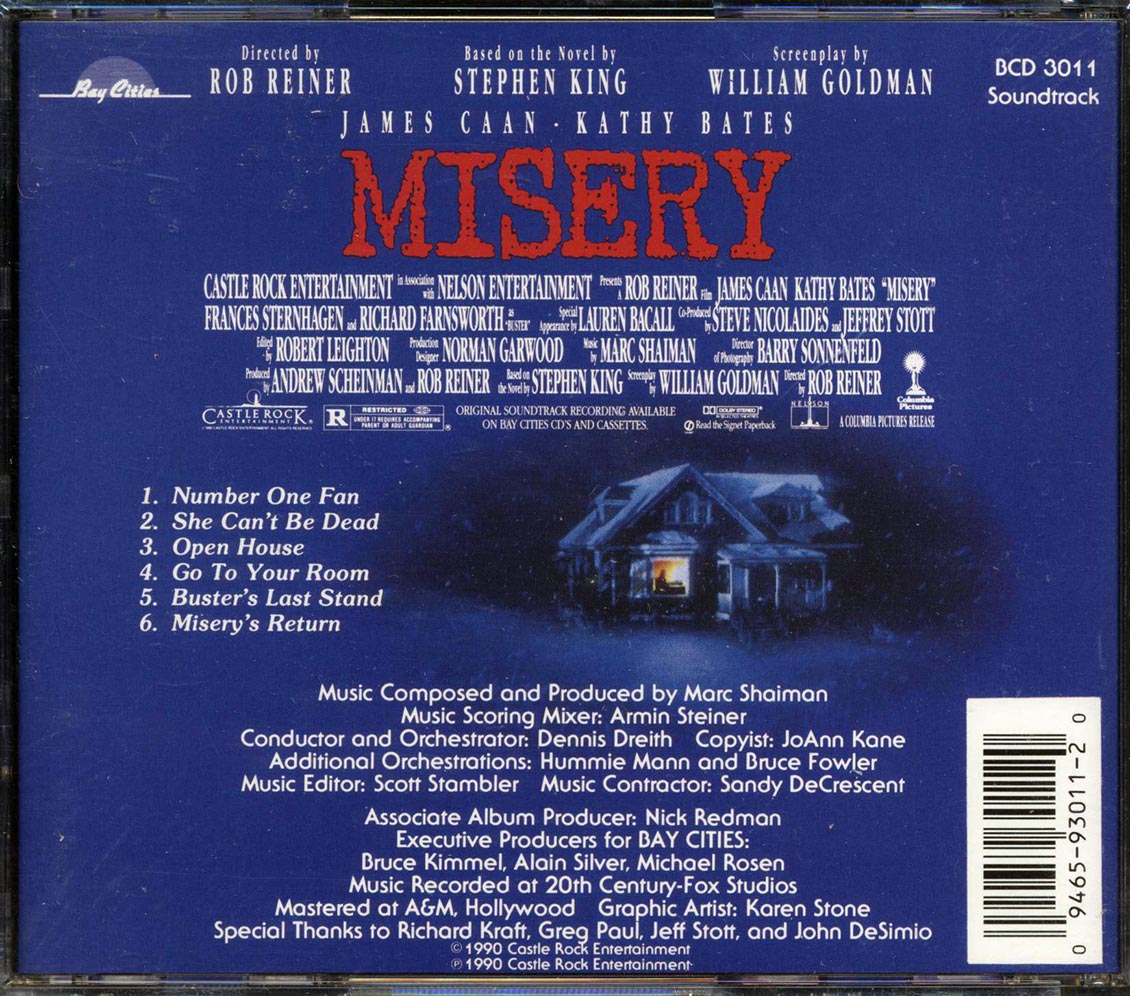 Mark Shaiman - Misery: Original Motion Picture Soundtrack