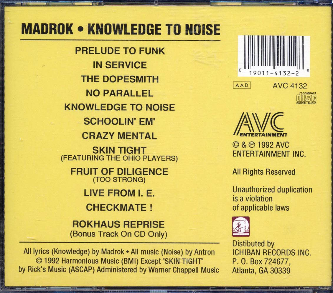 Madrok - Knowledge To Noise (marked/ltd stock)