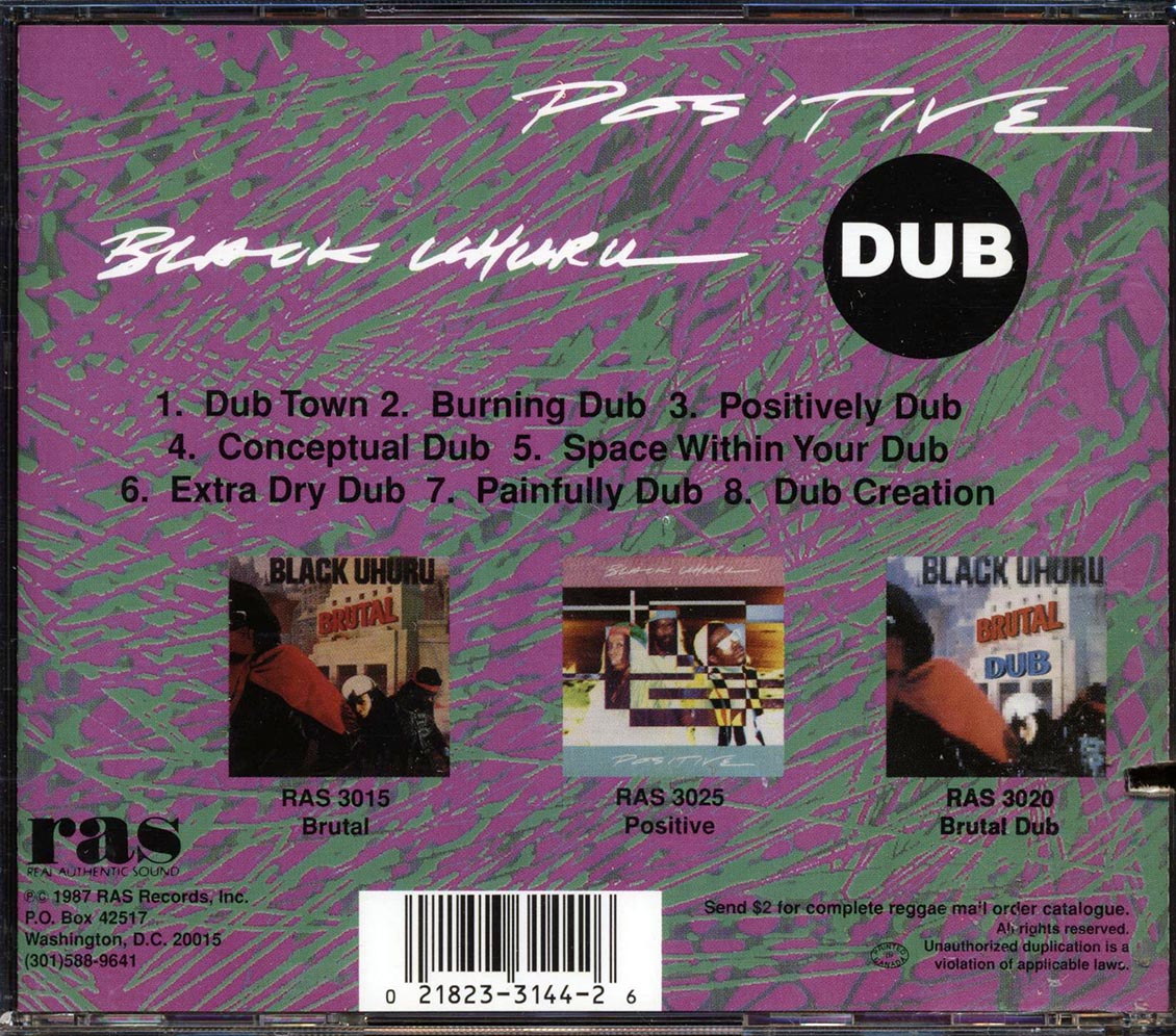 Black Uhuru - Positive Dub (marked/ltd stock)