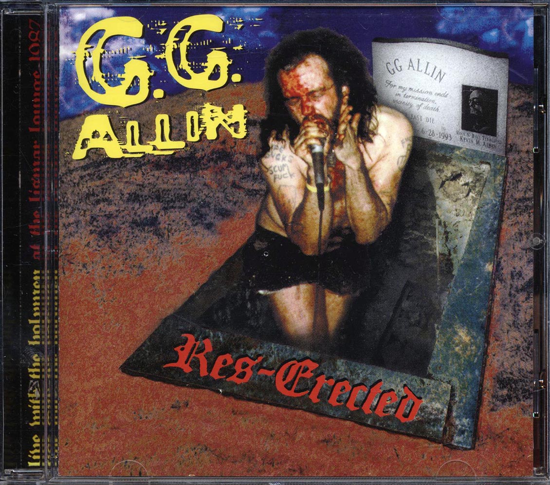 GG Allin - Res-Erected (marked/ltd stock)