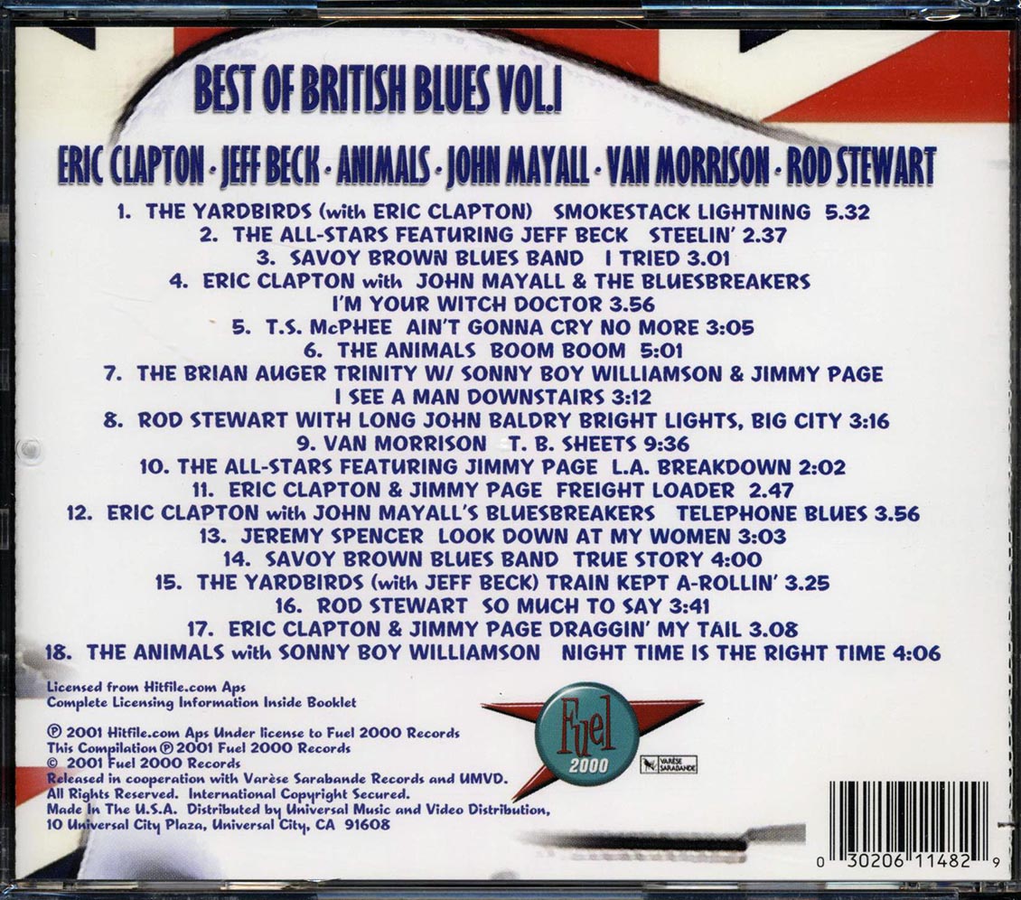 The Yardbirds, Eric Clapton, Jeff Beck, Etc. - Best Of British Blues Volume 1 (marked/ltd stock)