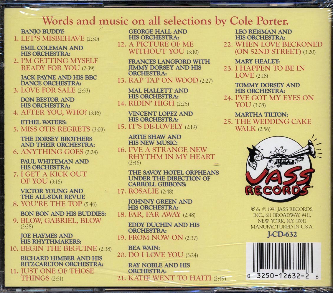 Banjo Buddy, The Dorsey Brothers, Paul Whiteman, Etc. - A Cole Porter Collection (25 tracks)