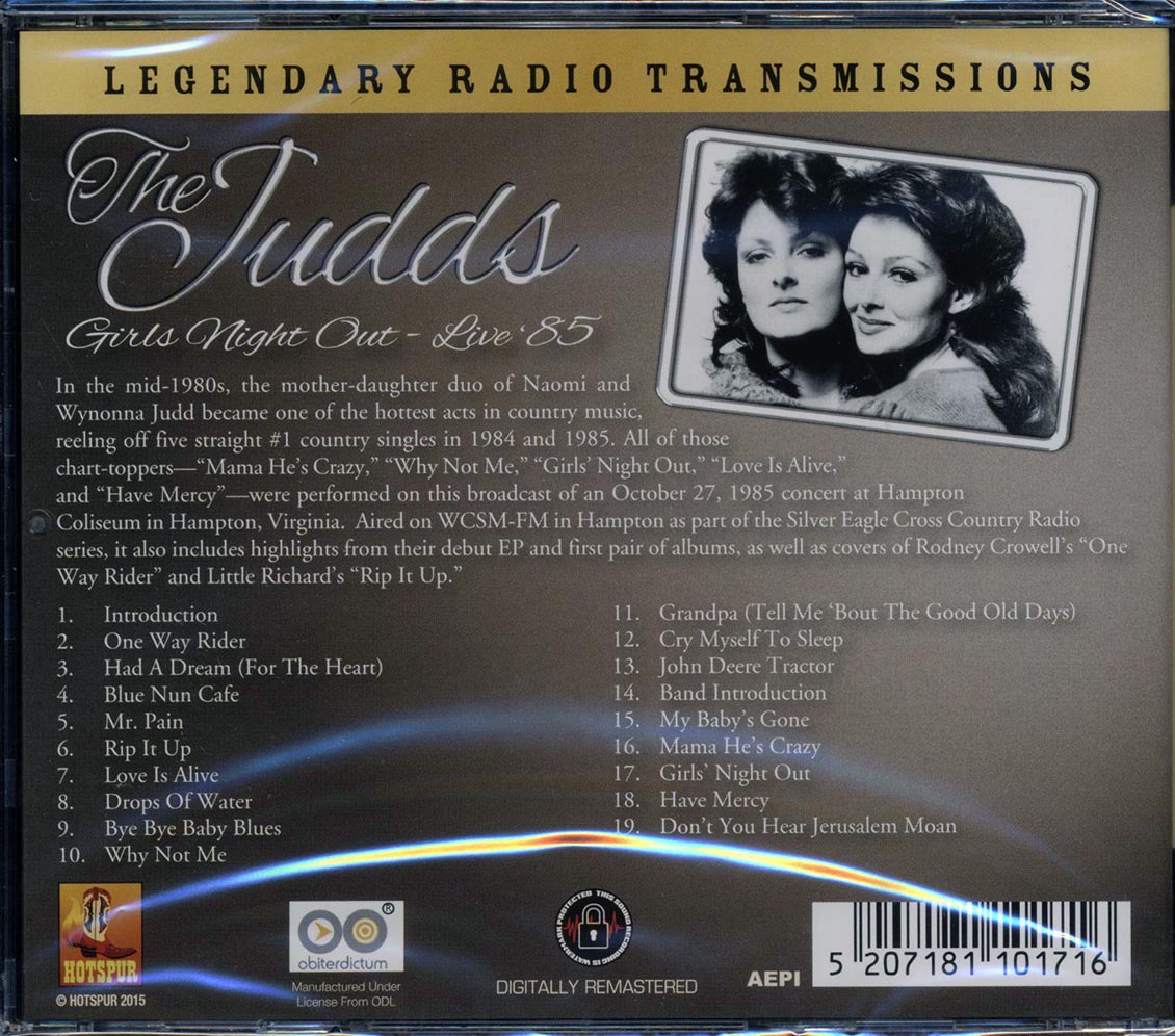 The Judds - Girls Night Out: Live '85 (remastered)