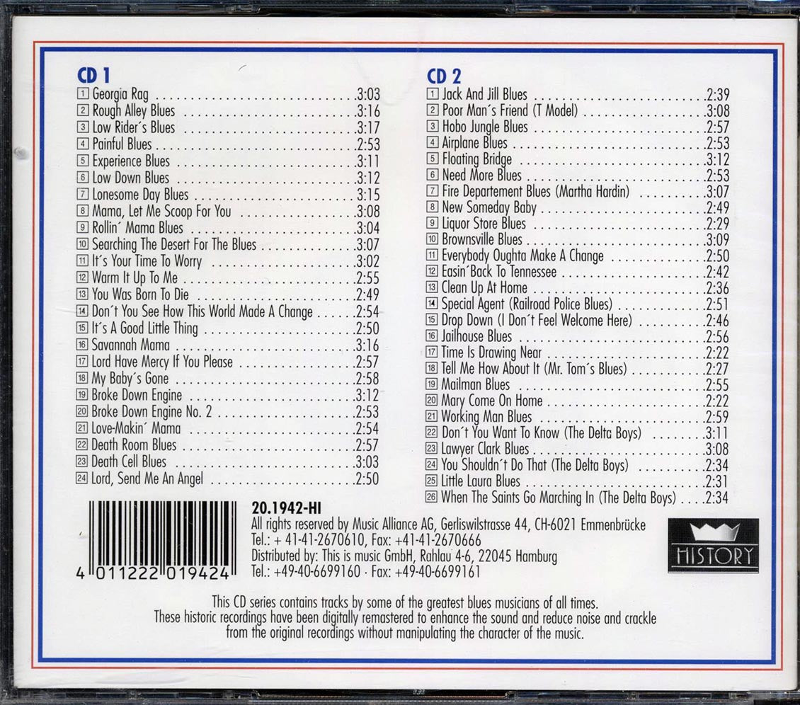 Blind Willie McTell, Sleepy John Estes - Jailhouse Blues (50 tracks) (2xCD)