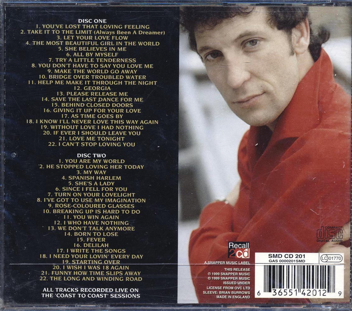 Tom Jones - Coast To Coast: Love Classics (44 tracks) (2xCD)