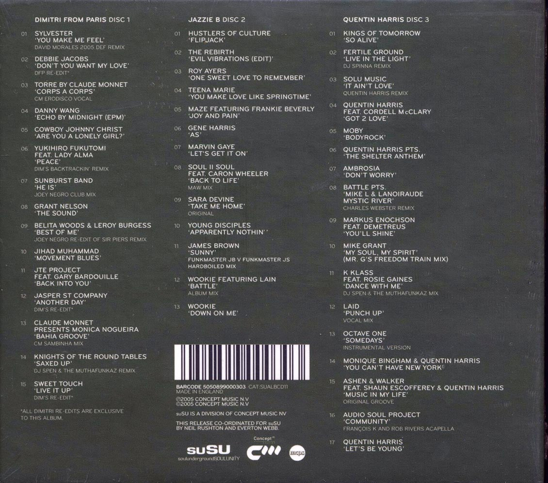 Dimitri From Paris, Jazzie B, Quentin Harris - Southport Weekender Volume 3 (45 tracks) (3xCD) (deluxe 4-fold digipak)