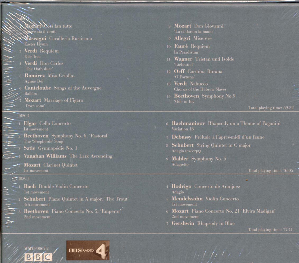 Mozart, Verdi, Wagner, Beethoven, Etc. - The Very Best Of Desert Island Discs (30 tracks) (3xCD) (box set)