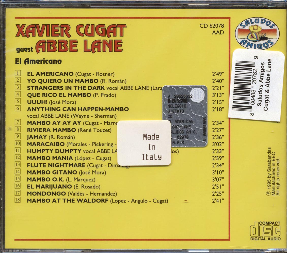 Xavier Cugat, Abbe Lane - El Americano