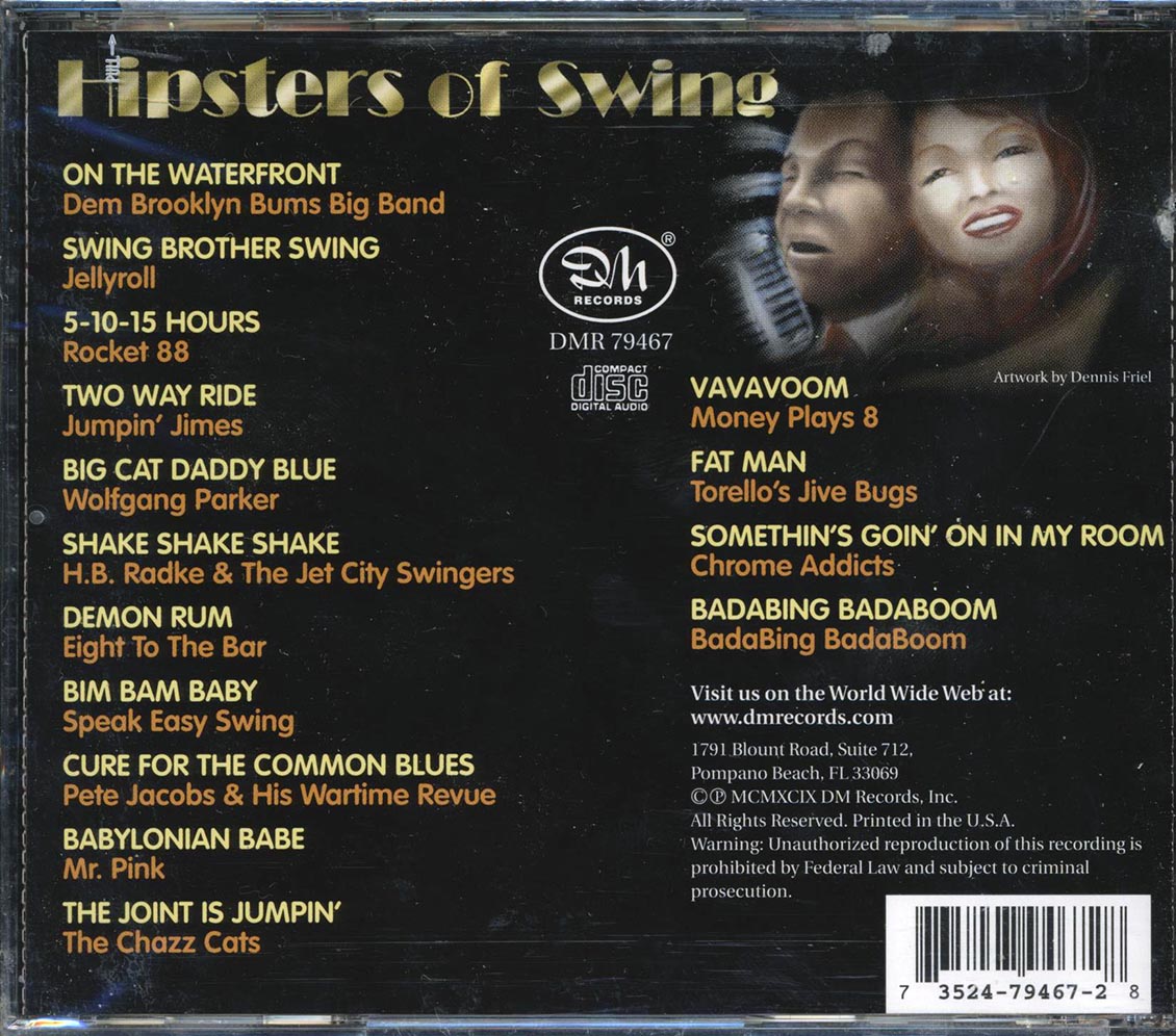 Jellyroll, Rocket 88, Wolfgang Parker, Etc. - Hipsters Of Swing (marked/ltd stock)