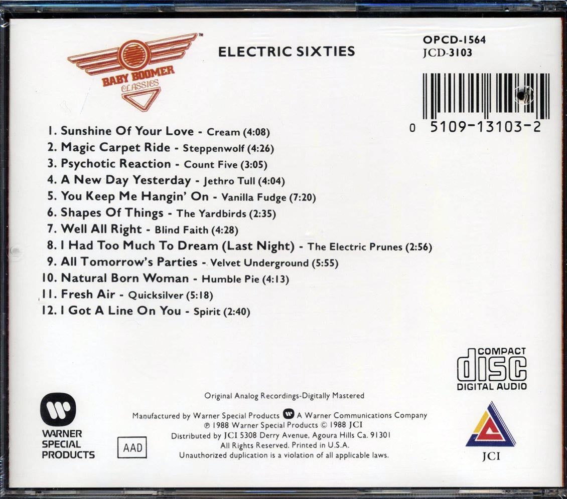 Steppenwolf, Santana, Humble Pie, Traffic, Etc. - Electric Sixties (marked/ltd stock)