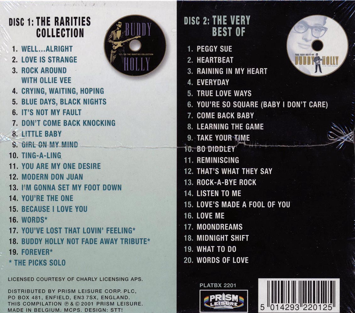 Buddy Holly - 39 Golden Greats Featuring The Picks (39 tracks) (2xCD)