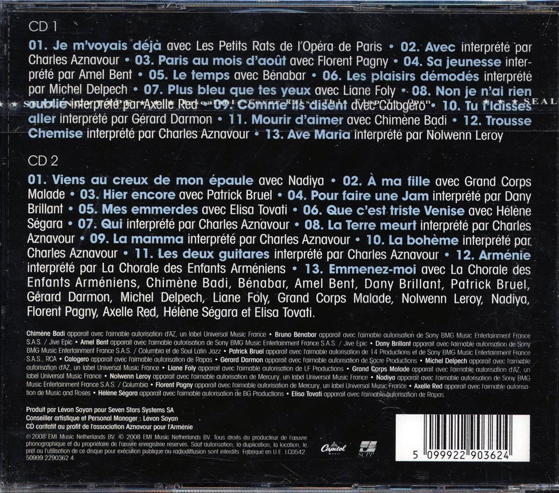 Charles Aznavour - Charles Aznavour Et Ses Amis A L'opera Garnier (26 tracks) (2xCD)
