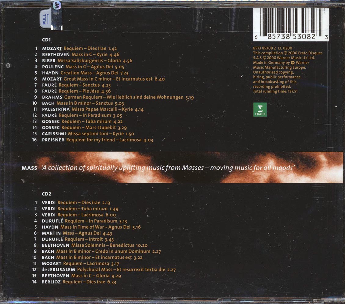 Mozart, Beethoven, Verdi, Etc. - Mass (30 tracks) (2xCD)