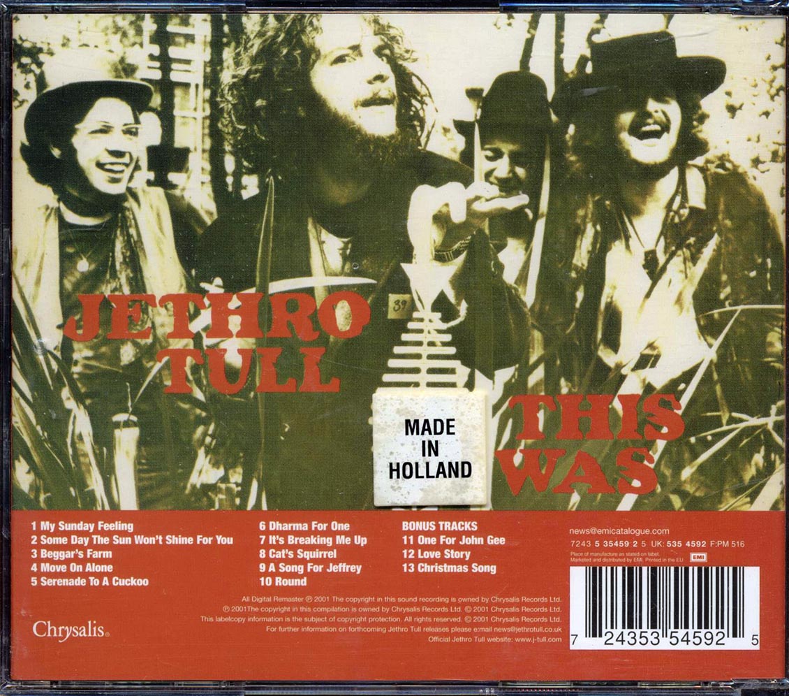 Jethro Tull - This Was (+3 bonus tracks) (remastered)