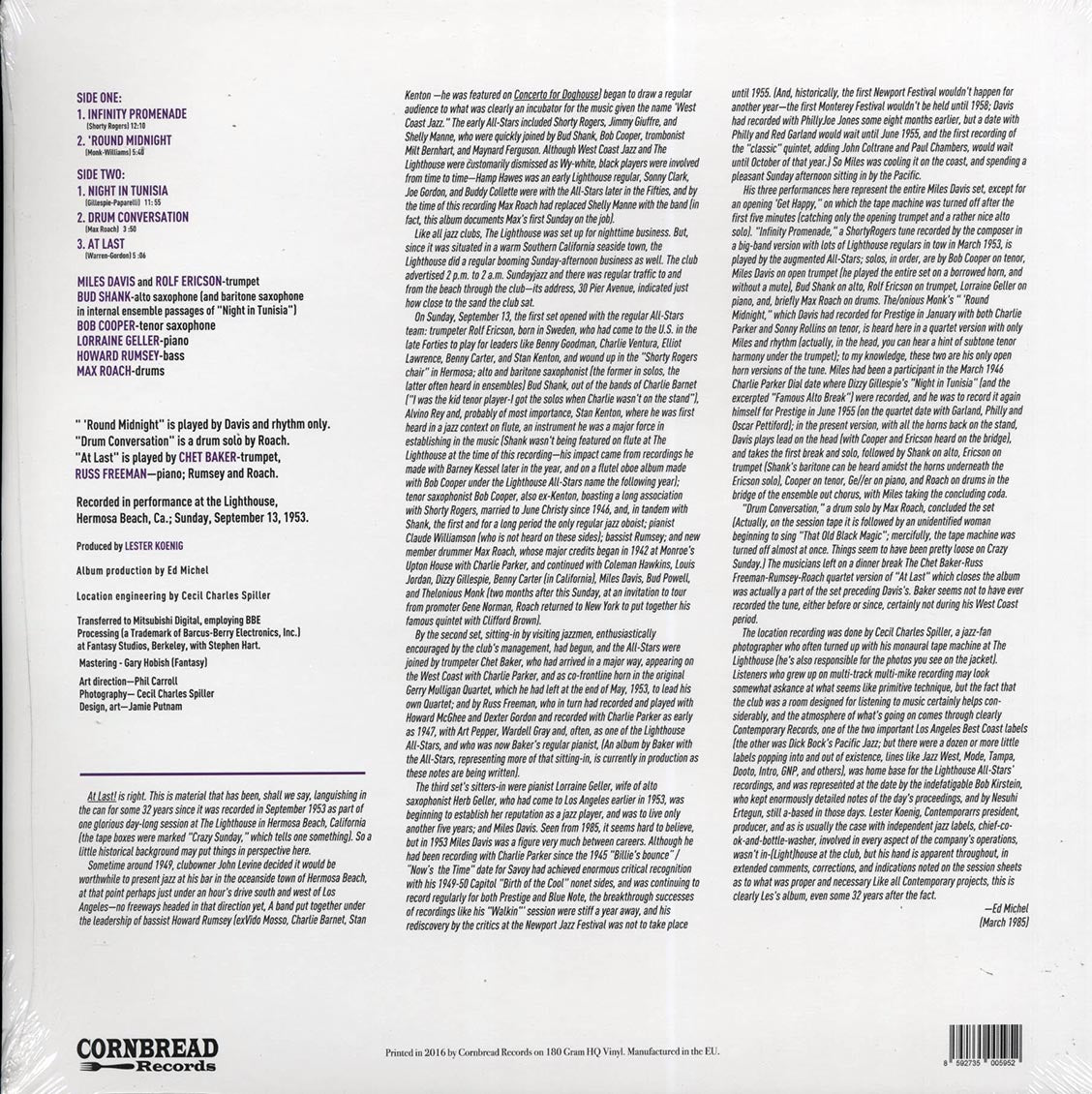 Miles Davis & The Lighthouse All-stars - At Last! (incl. mp3) (180g) (remastered)