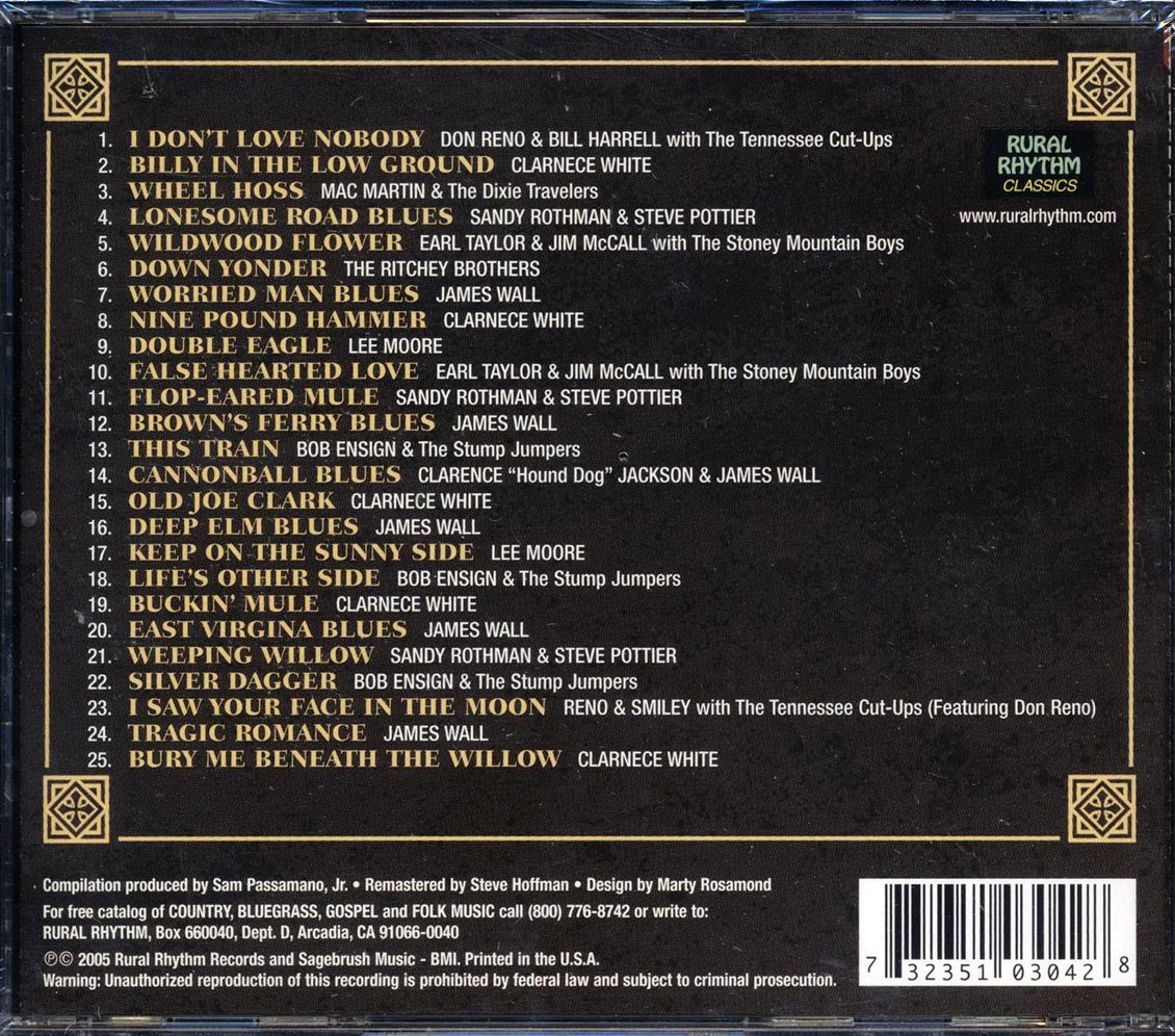 Clarence White, James Wall, Lee Moore, Etc. - Rural Rhythm Guitar Collection: 25 Bluegrass Guitar Favorites (25 tracks)