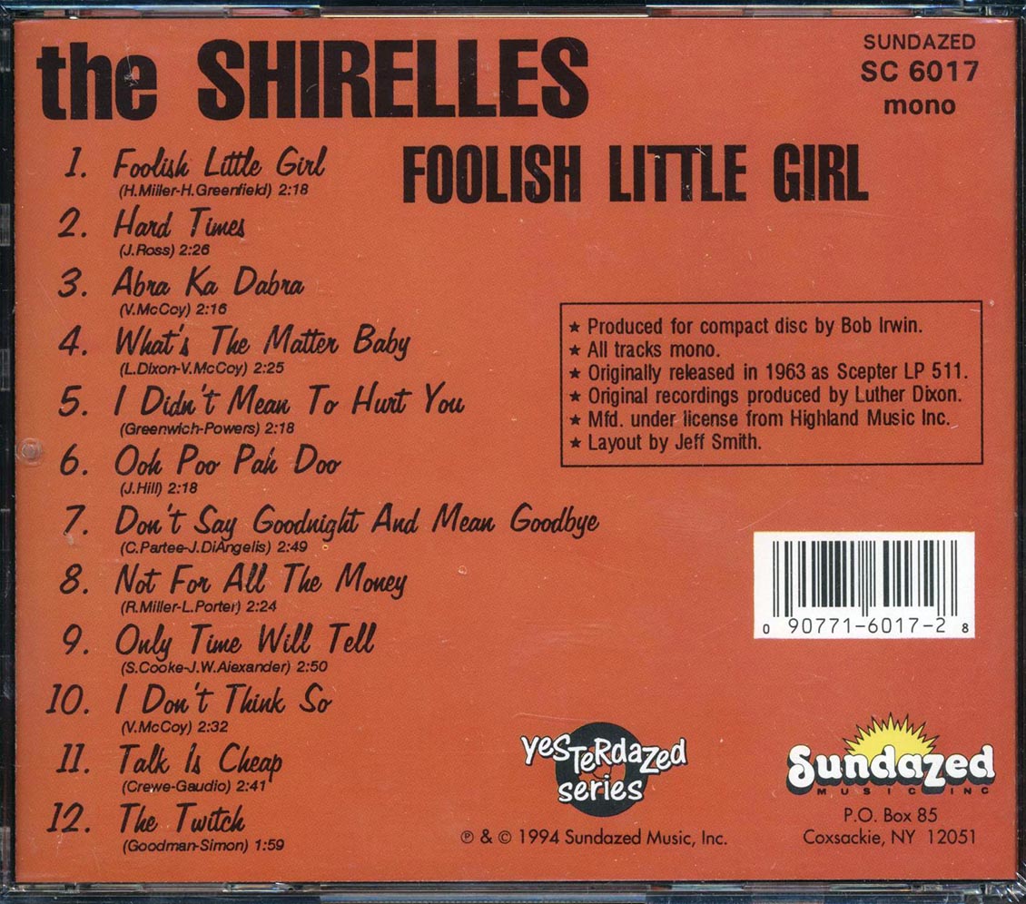 The Shirelles - Foolish Little Girl