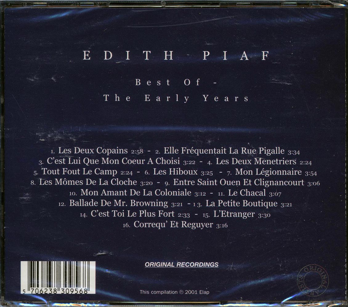 Edith Piaf - Best Of: The Early Years