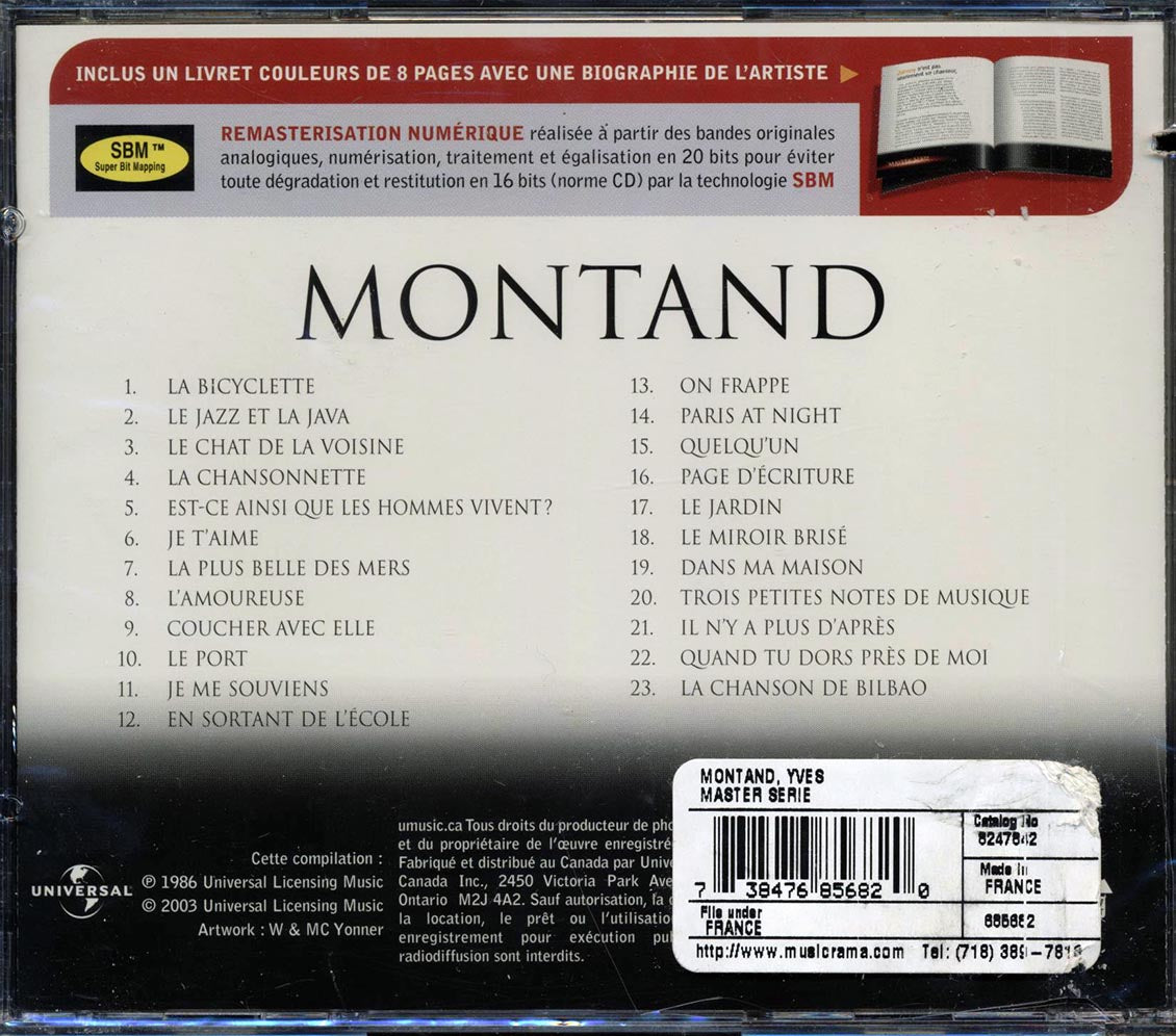 Yves Montand - Yves Montand (23 tracks) (remastered)