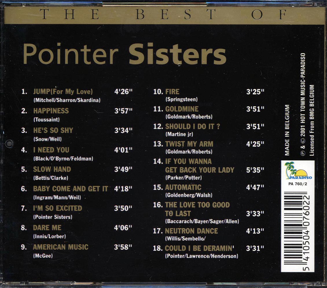 The Pointer Sisters - The Best Of Pointer Sisters
