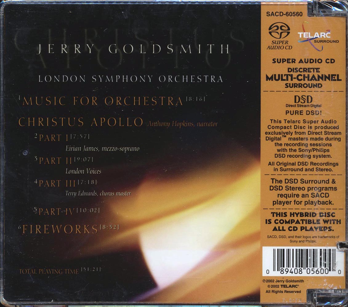 Jerry Goldsmith, London Symphony Orchestra - Christus Apollo (marked/ltd stock) (SACD)