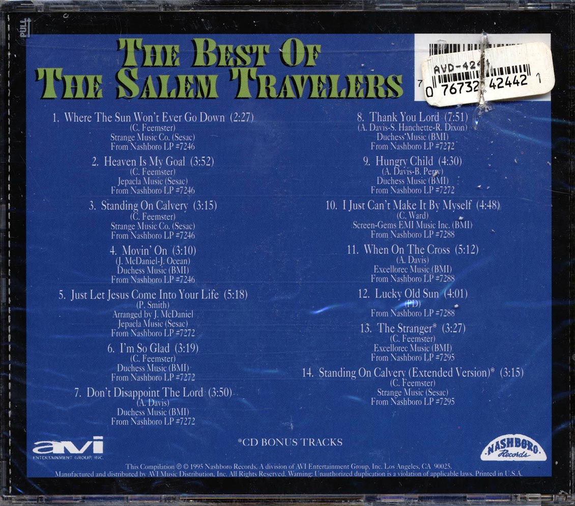 The Salem Travelers - The Best Of The Salem Travelers (marked/ltd stock)
