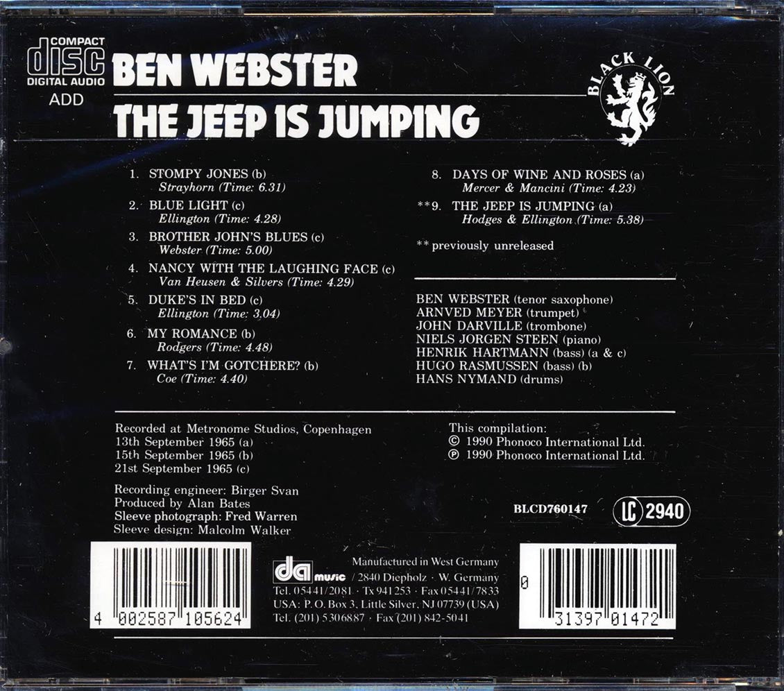Ben Webster - The Jeep Is Jumping