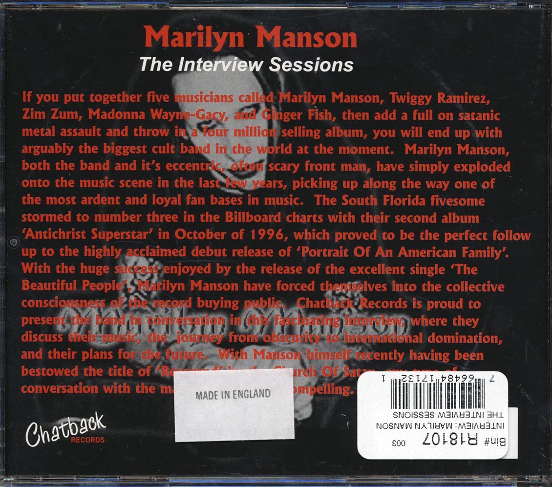 Marilyn Manson - The Interview Sessions