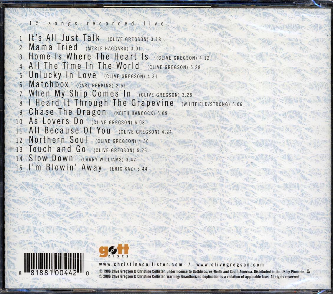 Clive Gregson & Christine Collister - Home And Away